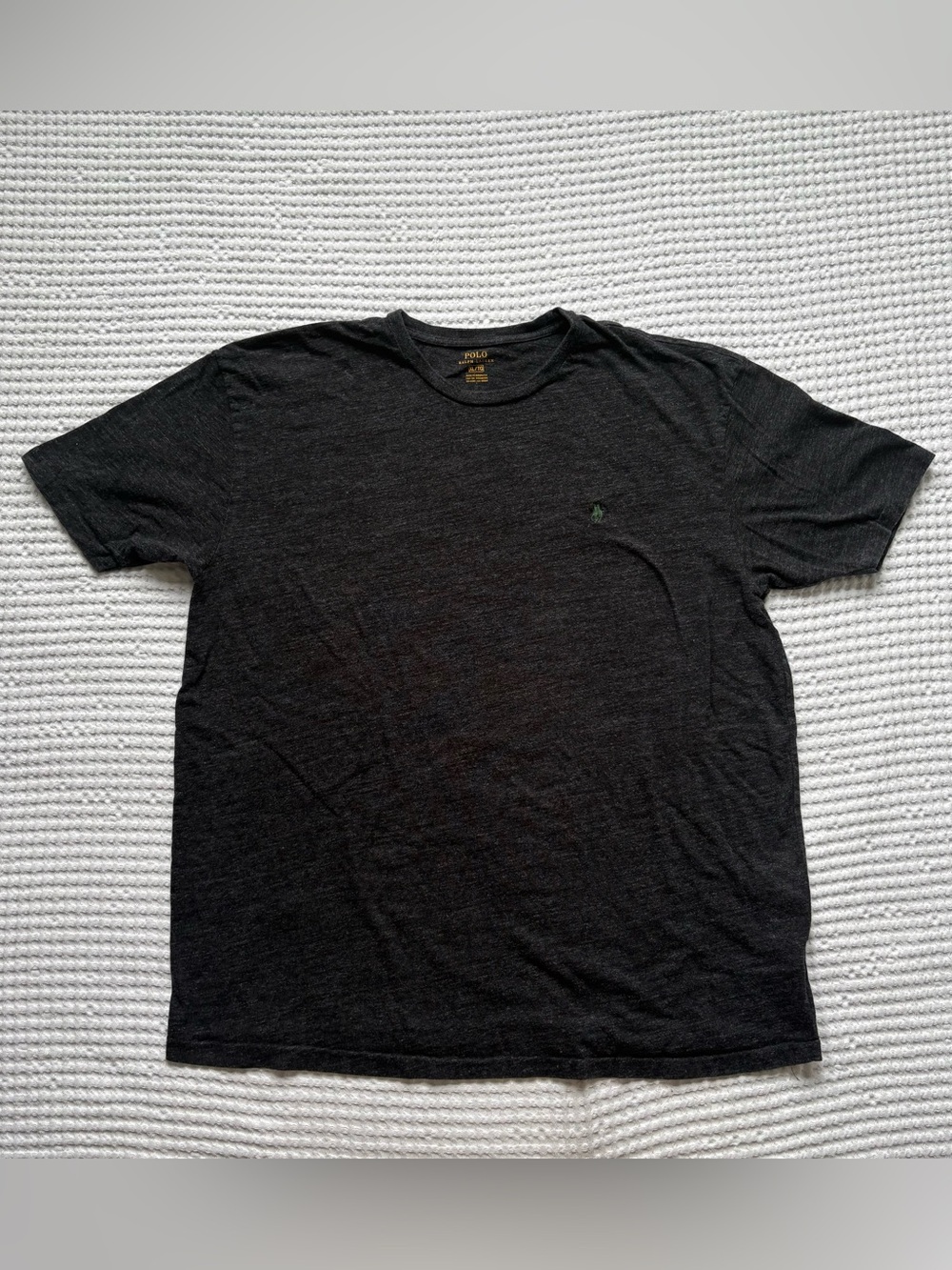 Polo Ralph Lauren Pony Logo Tee Charcoal Heather Gray - Men’s XL